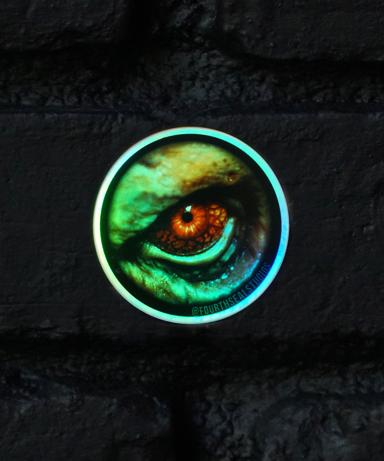 Zombie Orbital Holo-Foil Eye Sticker