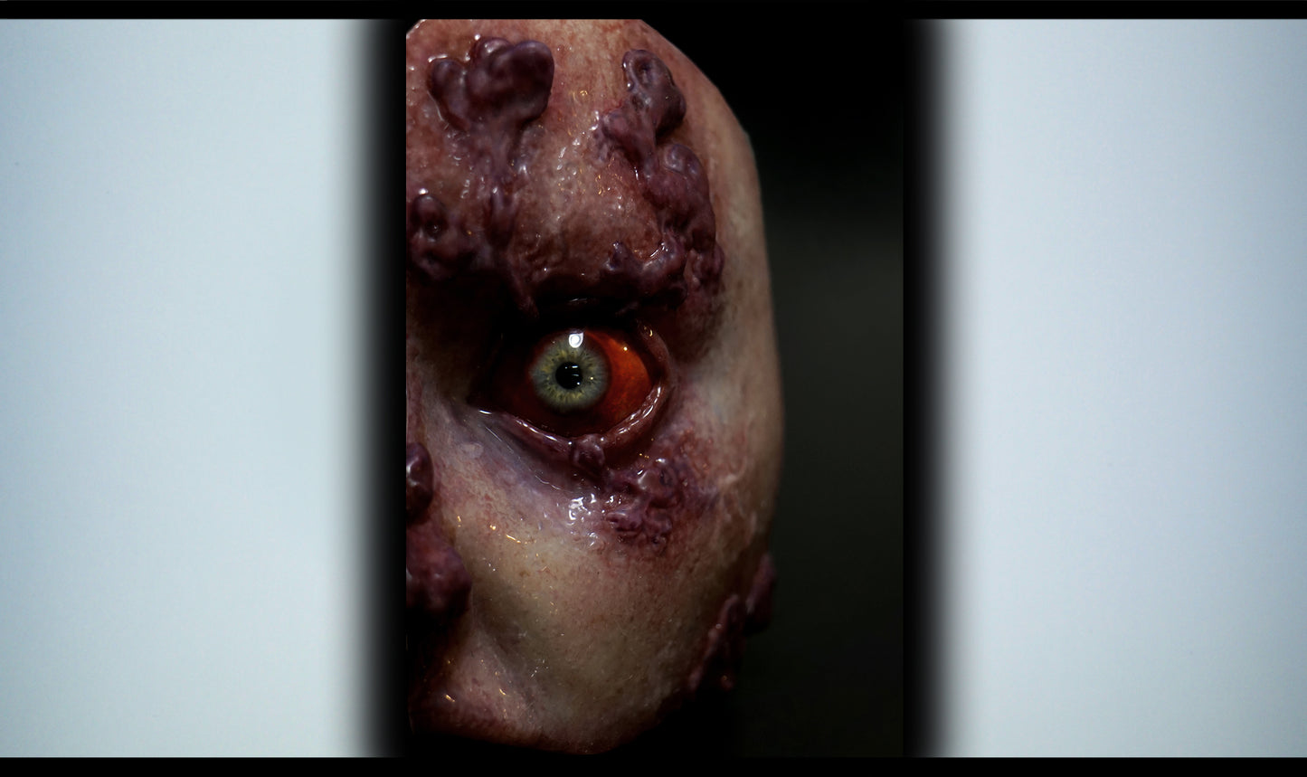 Infected Female Male Runner Silicone Orbital Eye Display